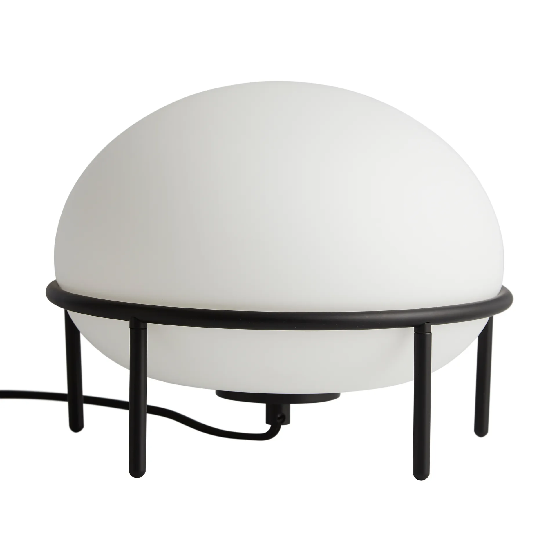 Lampada da tavolo Pump, nero/opale Woud