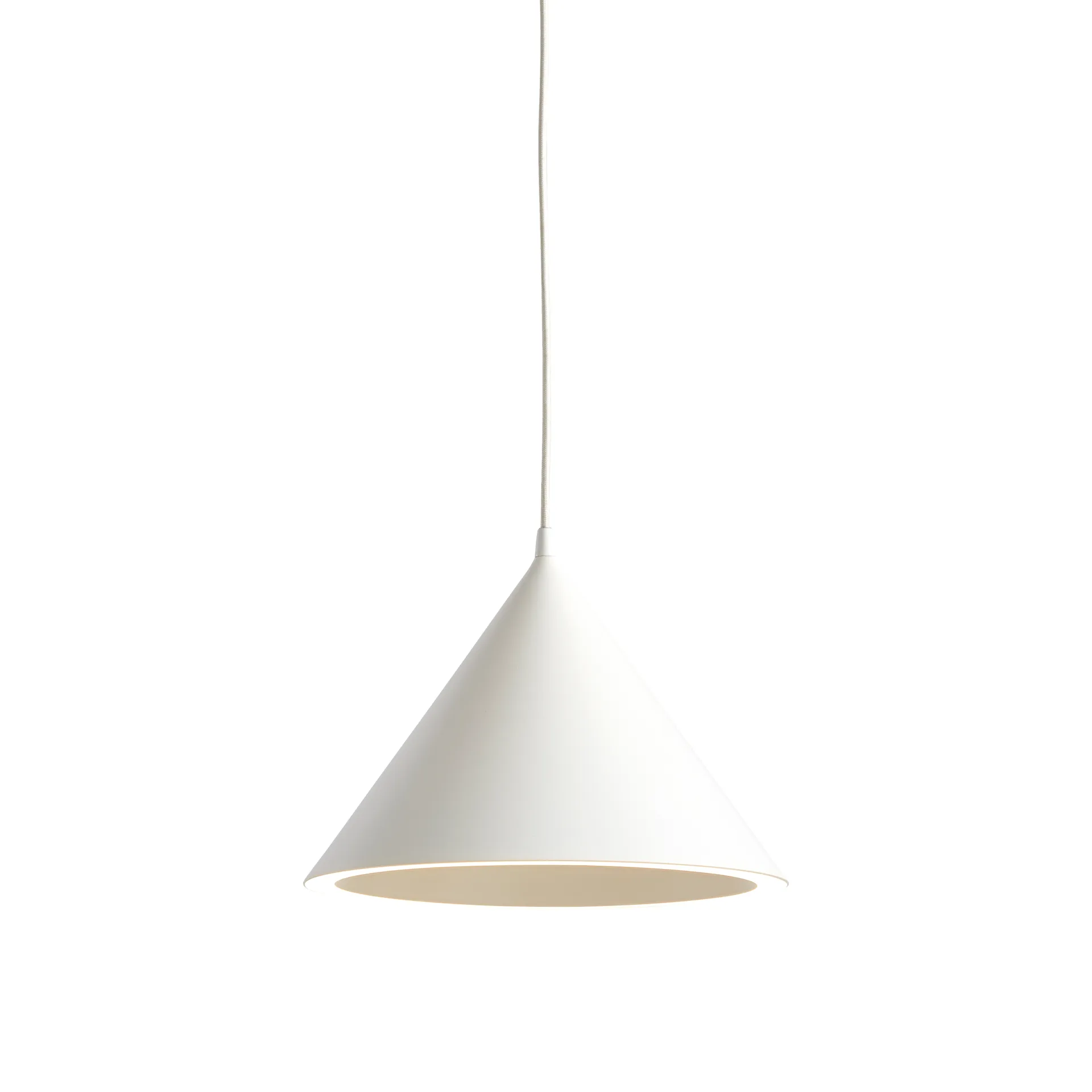 Lampadario Annular small, White Woud