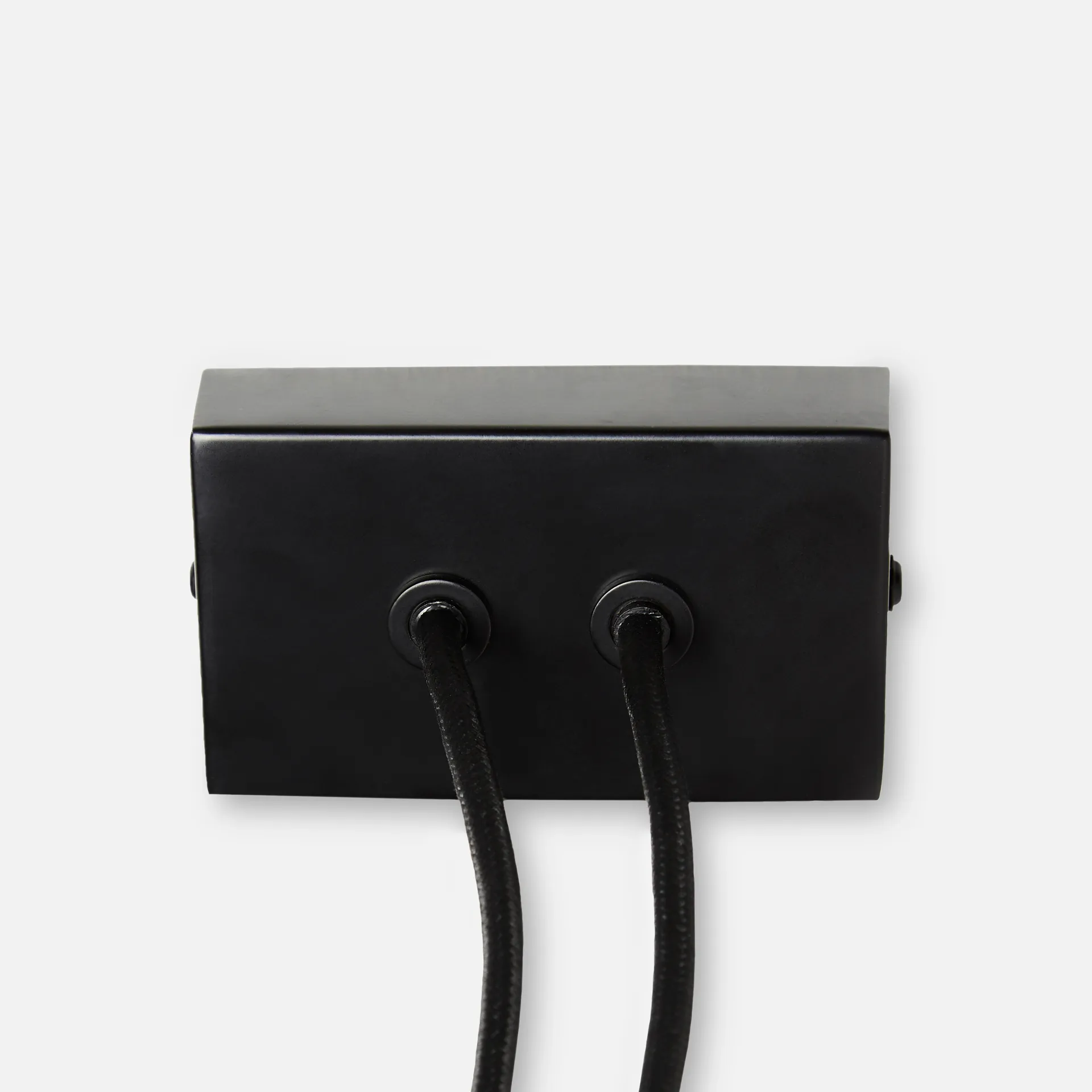 Lampadario Cono 2 paralumi, Nero Woud