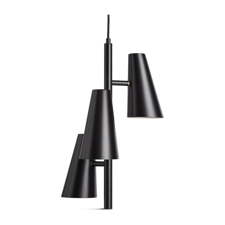 Lampadario Cono 3 paralumi - Nero - Woud