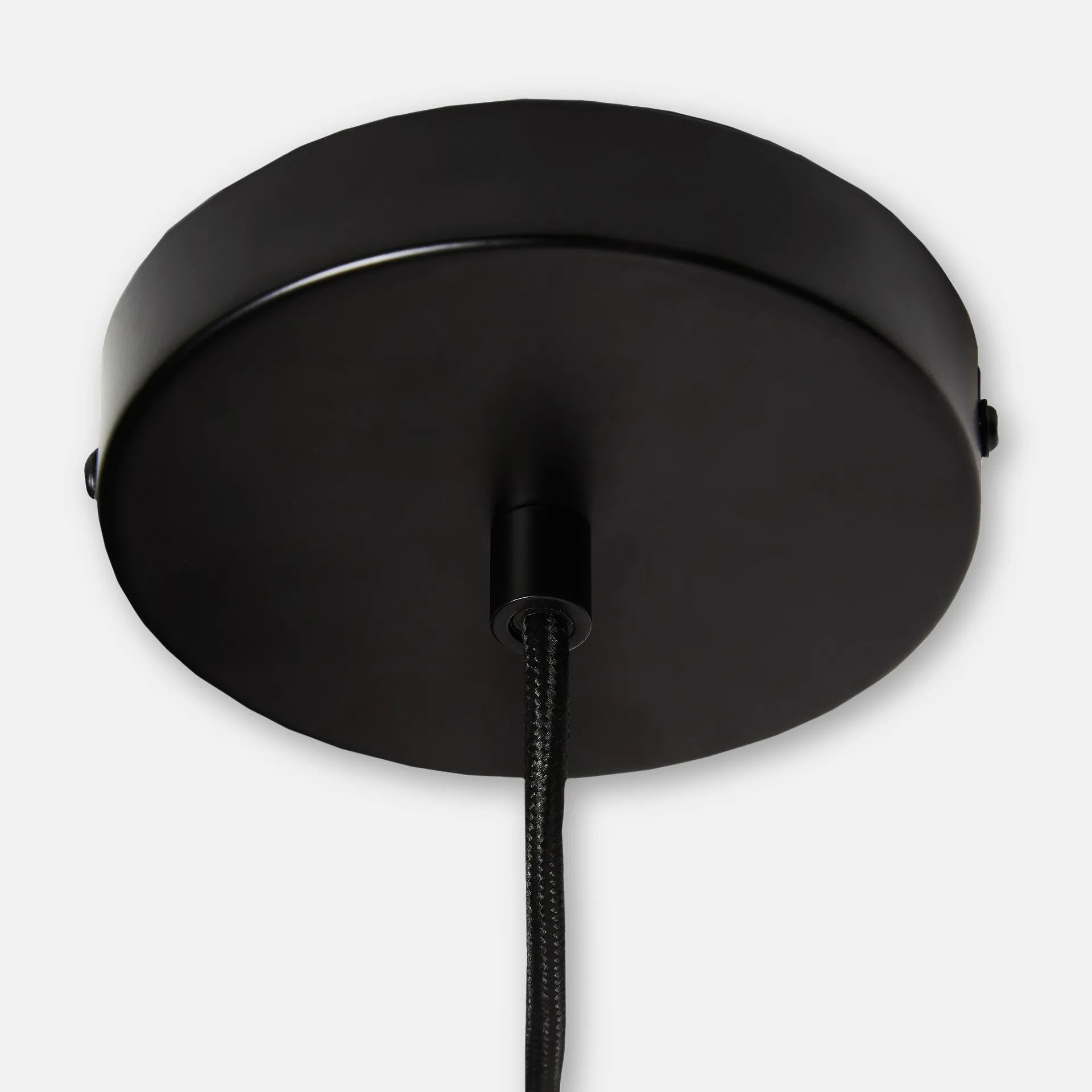 Lampadario Cono 3 paralumi, Nero Woud