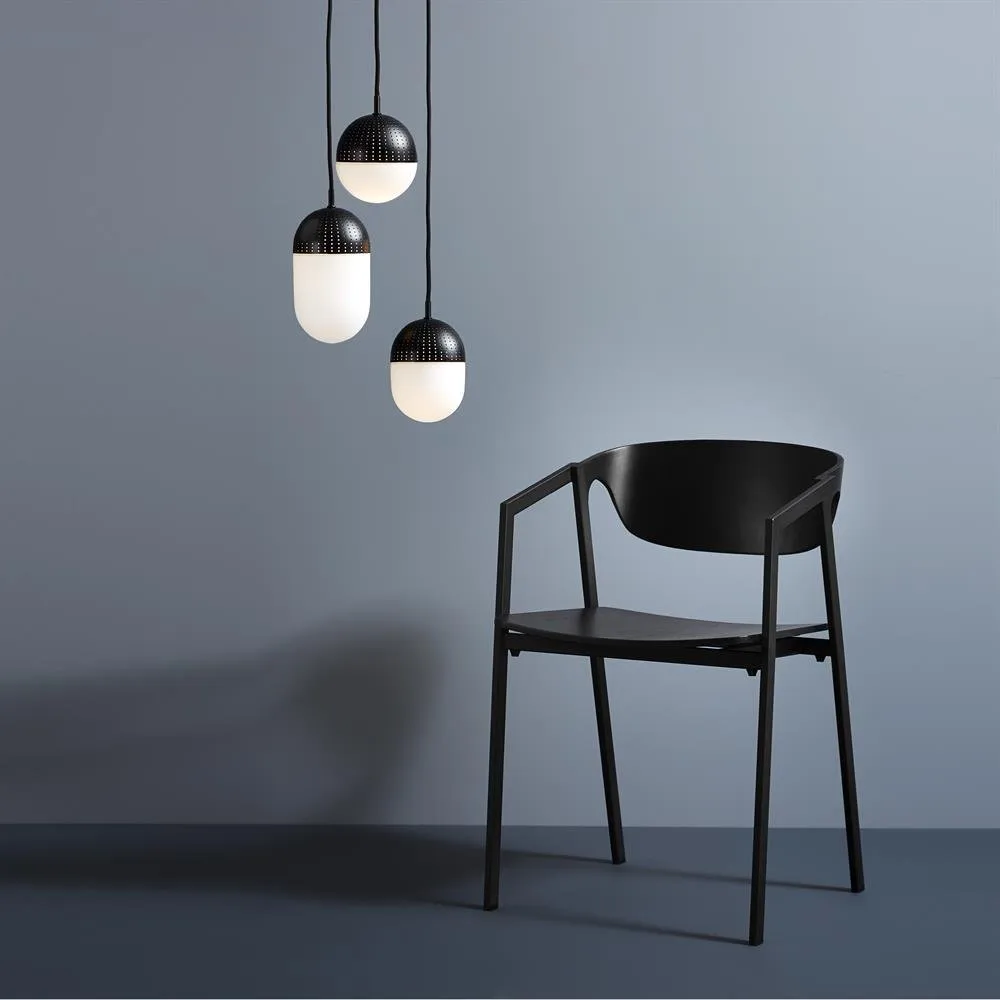 Lampadario Dot medio , nero Woud