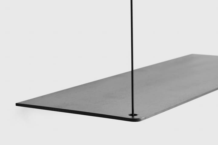 Mensola a muro Stedge 80 cm - Frassino verniciato nero - Woud