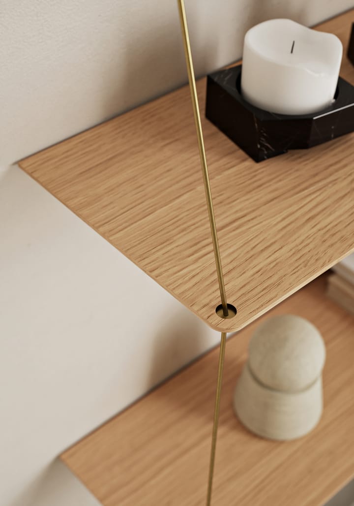 Mensola a muro Stedge 80 cm, Rovere Woud