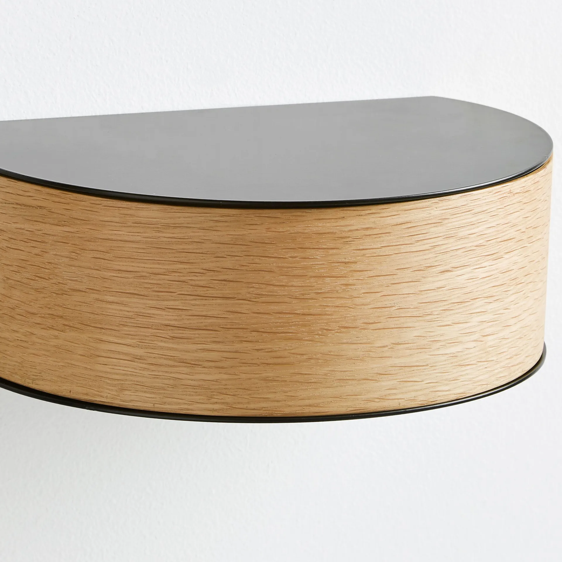 Mensola Wallie , nero, rovere Woud