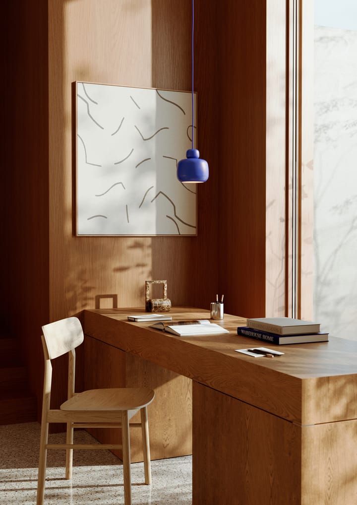 Plafoniera piccola Stone, Cobalt blue Woud