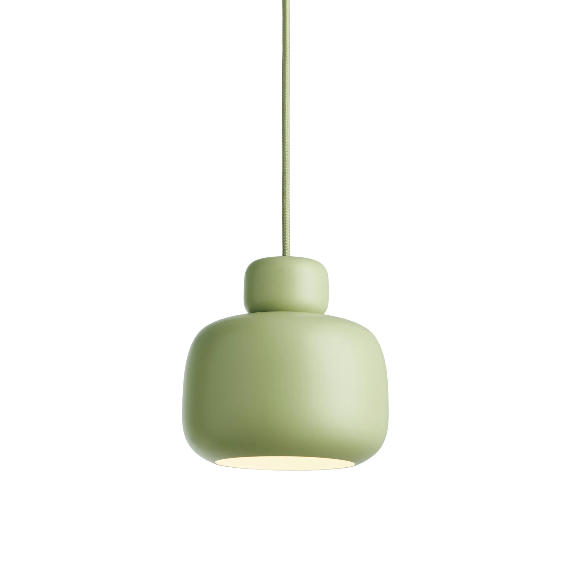 Plafoniera piccola Stone, Matcha green Woud