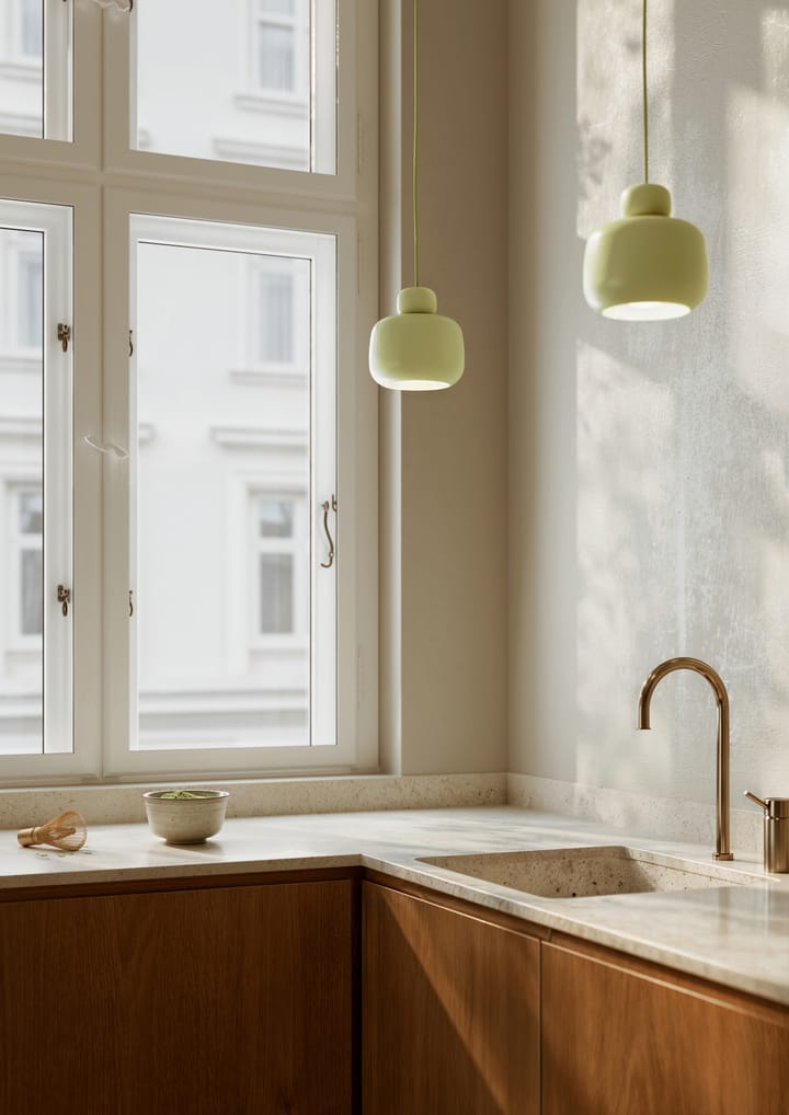 Plafoniera piccola Stone, Matcha green Woud