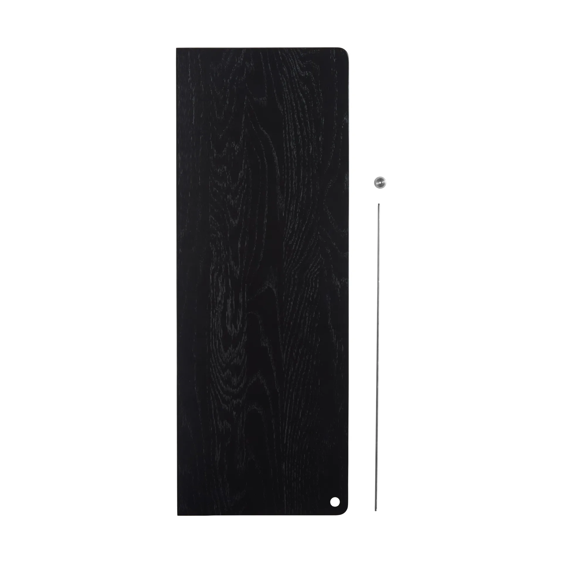 Scaffale aggiuntiva Stedge, Rovere nero-acciaio spazzolato Woud
