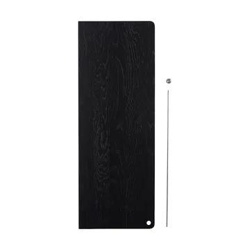 Scaffale aggiuntiva Stedge - Rovere nero-acciaio spazzolato - Woud