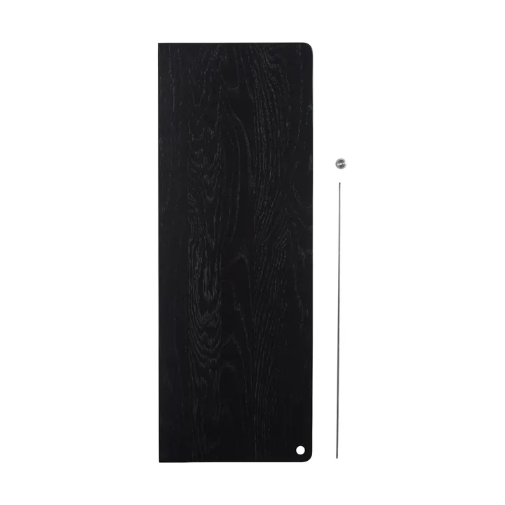 Scaffale aggiuntiva Stedge - Rovere nero-acciaio spazzolato - Woud