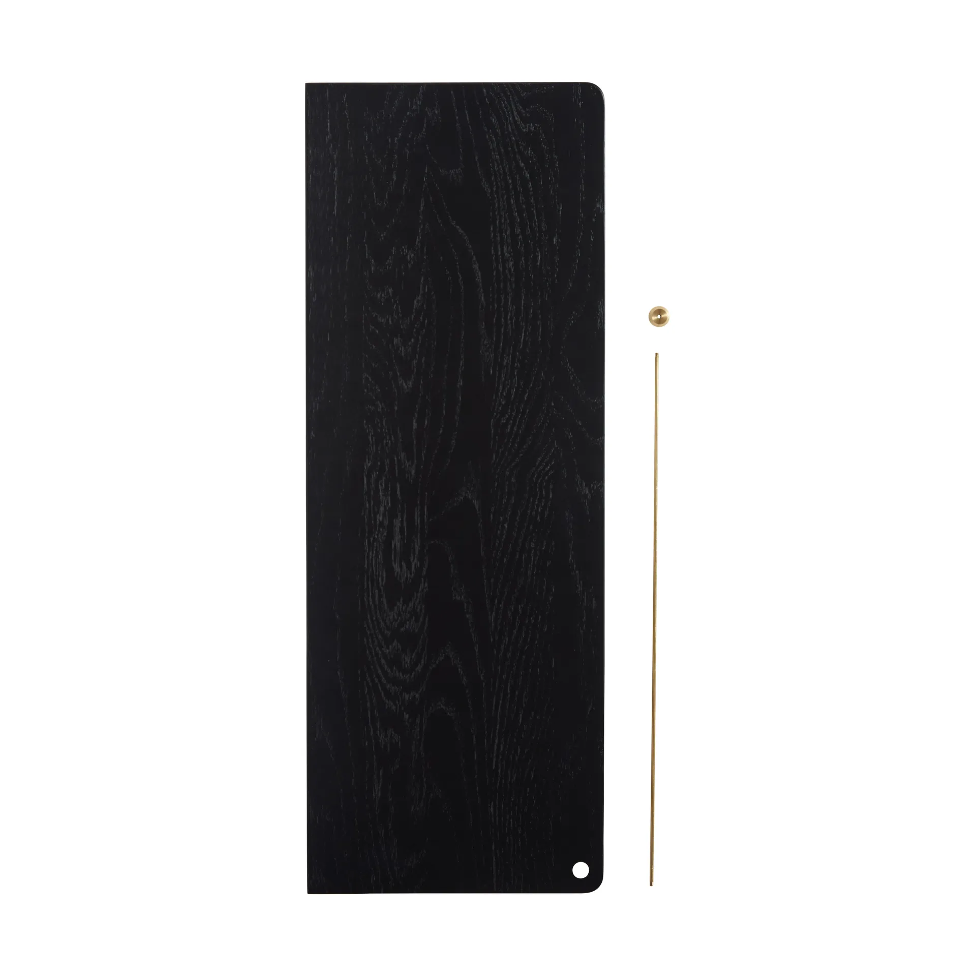 Scaffale aggiuntiva Stedge, Rovere nero-ottone Woud
