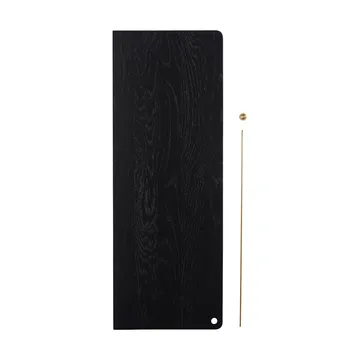 Scaffale aggiuntiva Stedge - Rovere nero-ottone - Woud