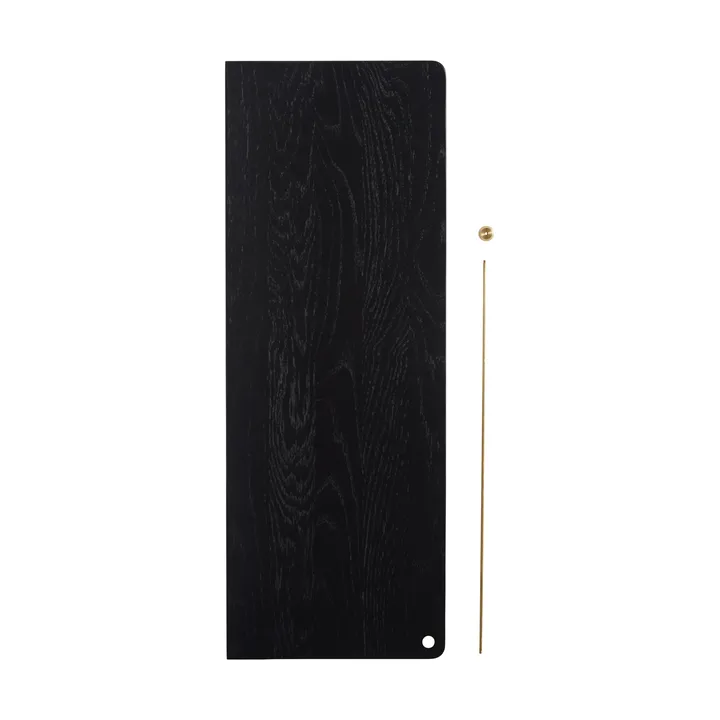 Scaffale aggiuntiva Stedge - Rovere nero-ottone - Woud