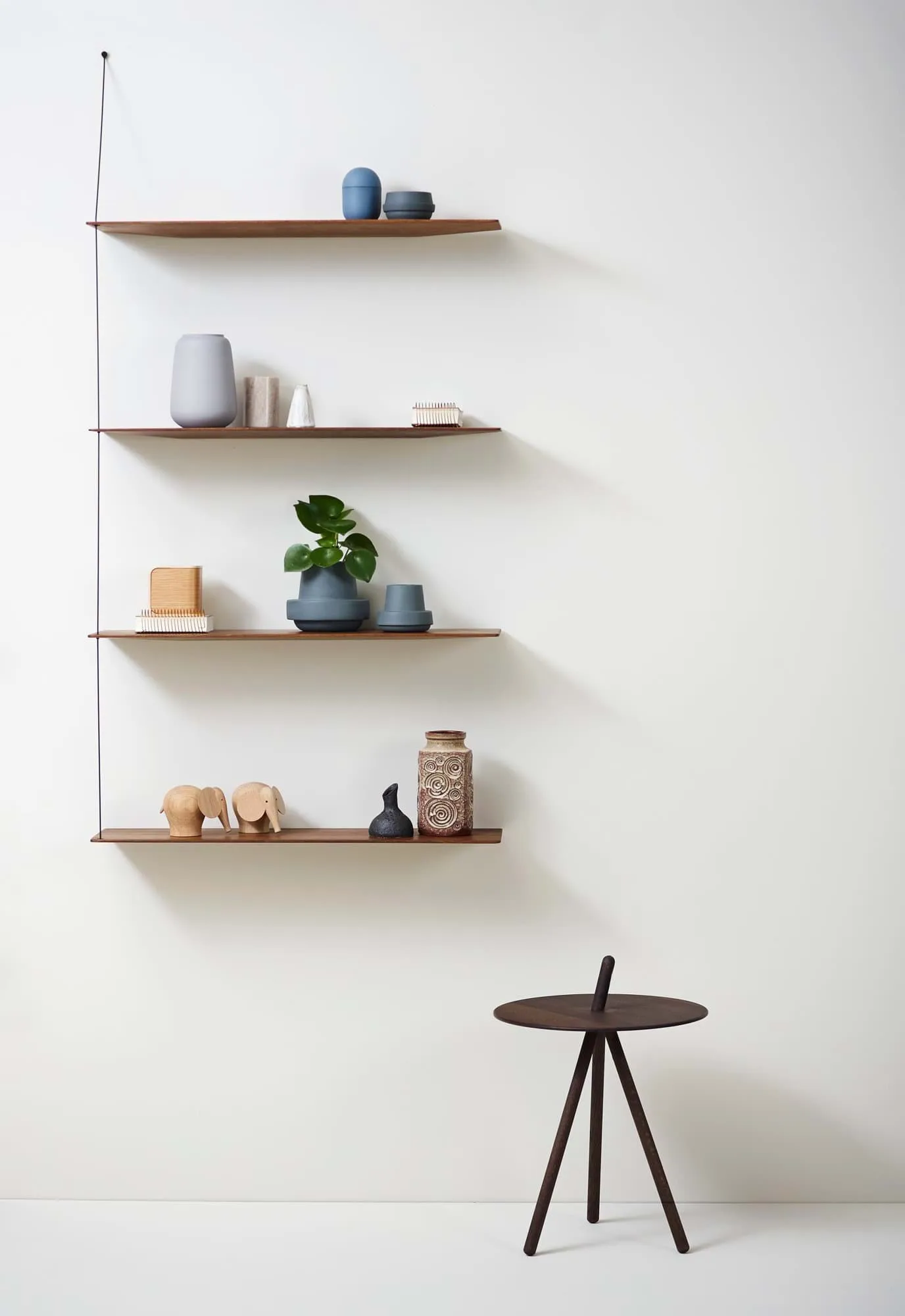 Scaffale aggiuntiva Stedge, Rovere nero-ottone Woud