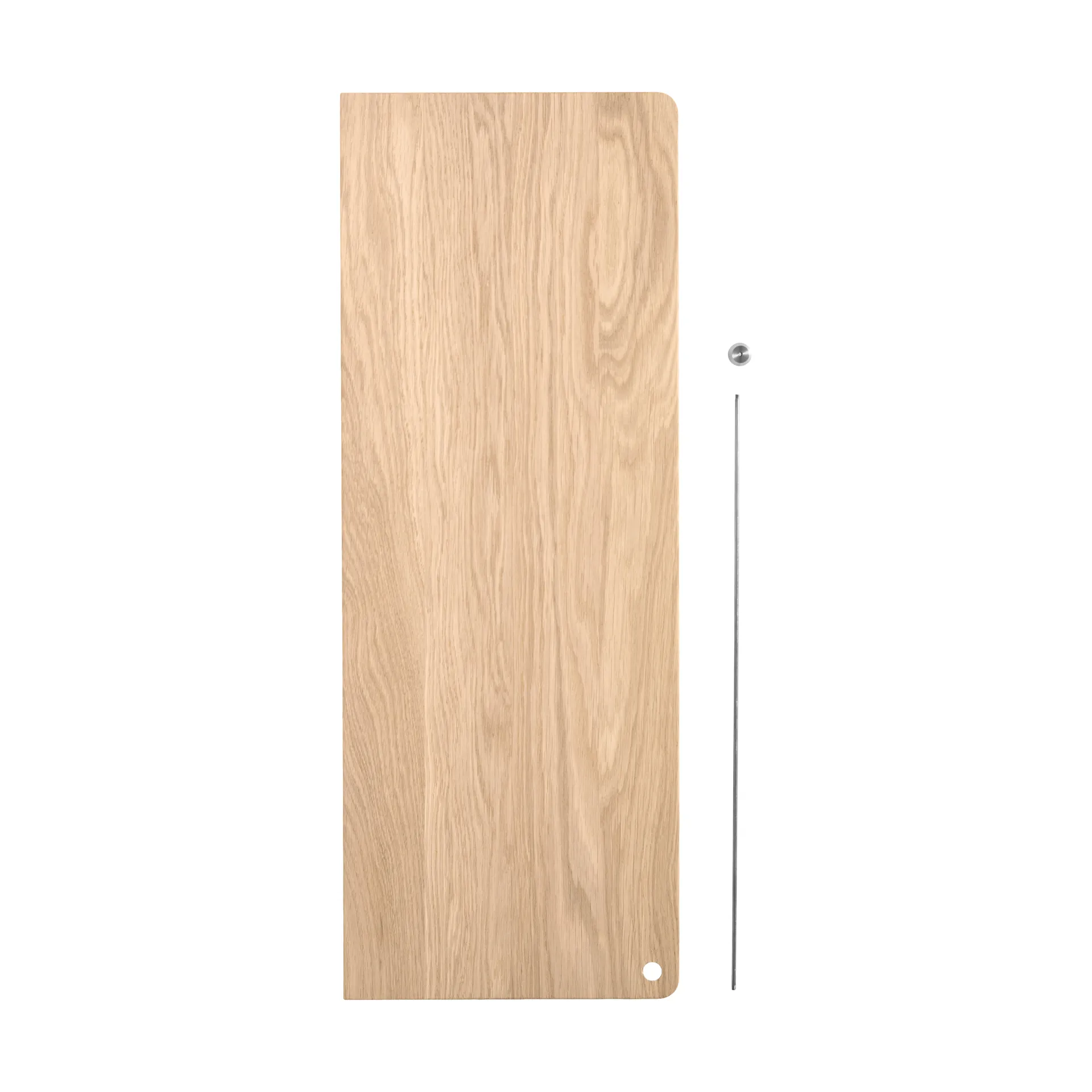 Scaffale aggiuntiva Stedge, Rovere sbiancato-acciaio spazzolato Woud