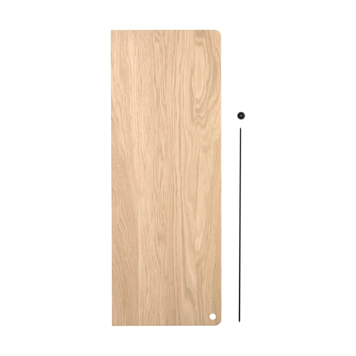 Scaffale aggiuntiva Stedge - Rovere sbiancato-nero, 60 cm - Woud