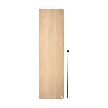 Scaffale aggiuntiva Stedge - Rovere sbiancato-nero, 80 cm - Woud
