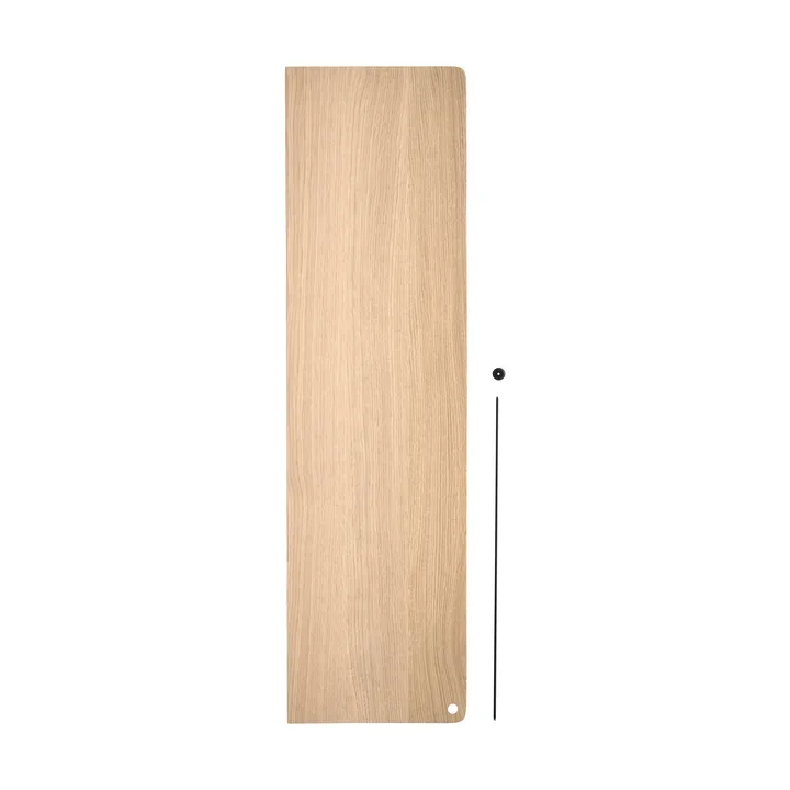 Scaffale aggiuntiva Stedge - Rovere sbiancato-nero, 80 cm - Woud