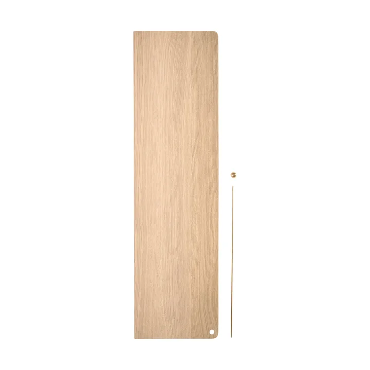 Scaffale aggiuntiva Stedge - Rovere sbiancato-ottone - Woud