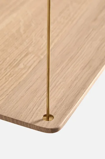 Scaffale aggiuntiva Stedge - Rovere sbiancato-ottone - Woud