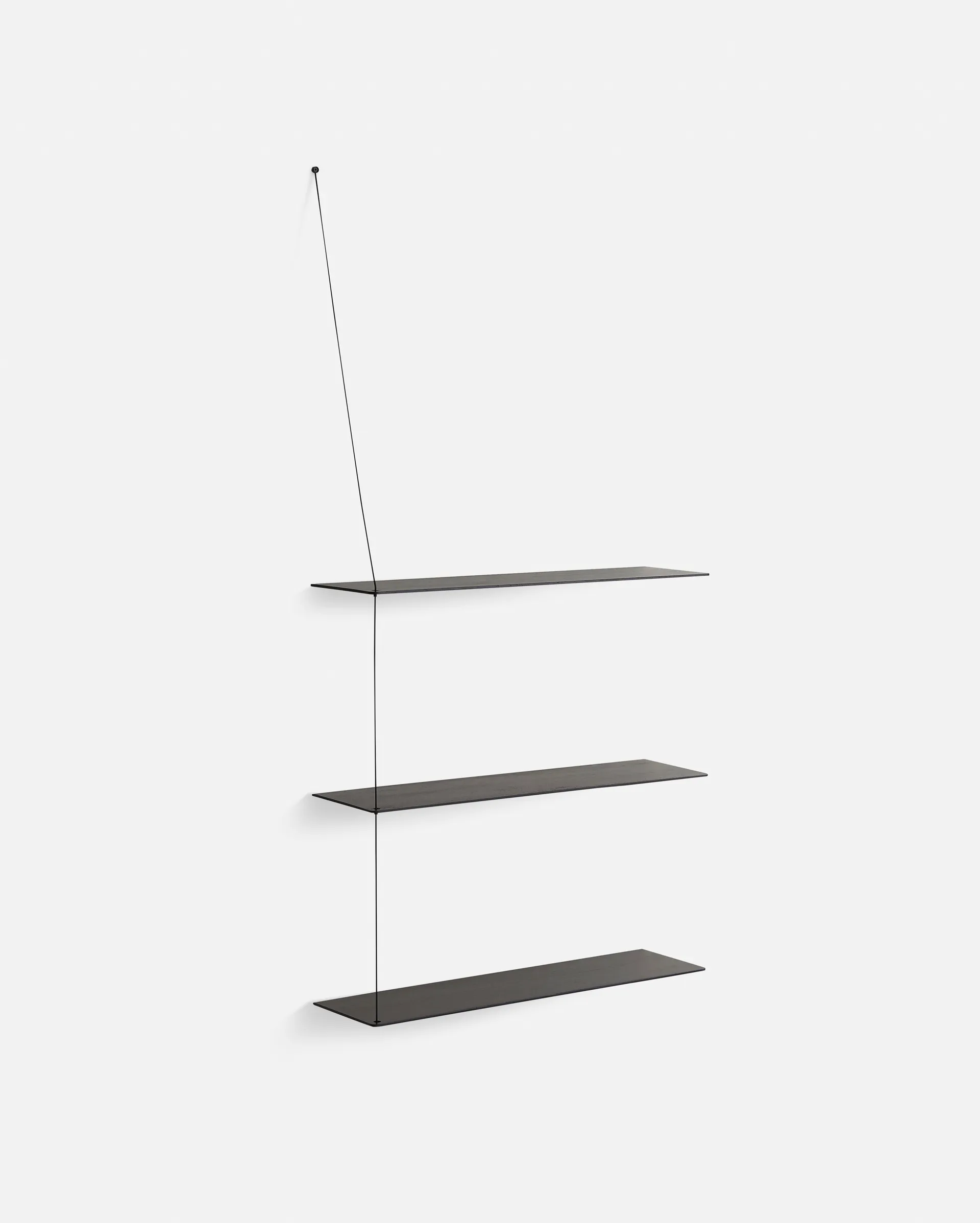 Scaffale aggiuntiva Stedge, Rovere verniciato nero, 80 cm Woud