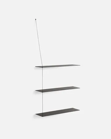 Scaffale aggiuntiva Stedge - Rovere verniciato nero, 80 cm - Woud
