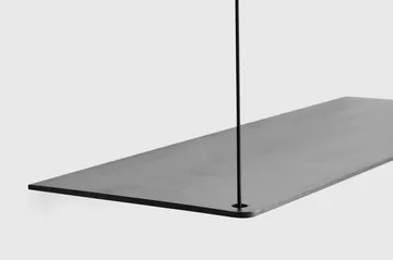 Scaffale Stedge - Rovere nero, 80 cm, 2 ripiani - Woud