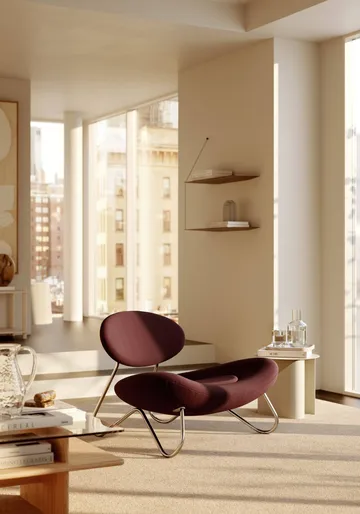 Scaffale Stedge - Rovere nero-ottone, 60 cm, 2 ripiani - Woud