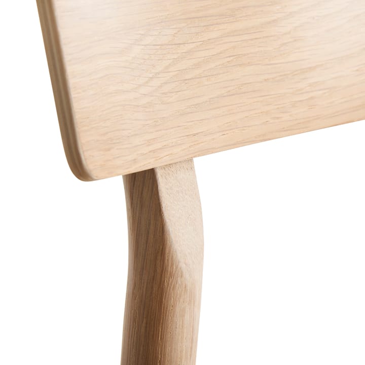 Sedia da pranzo Pause 2.0, rovere tinto bianco Woud