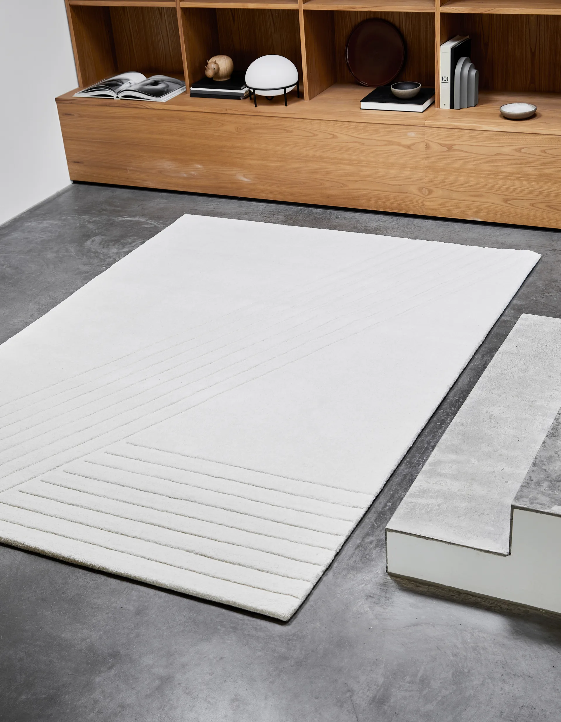 Tappeto Kyoto bianco sporco, 170x240 cm Woud