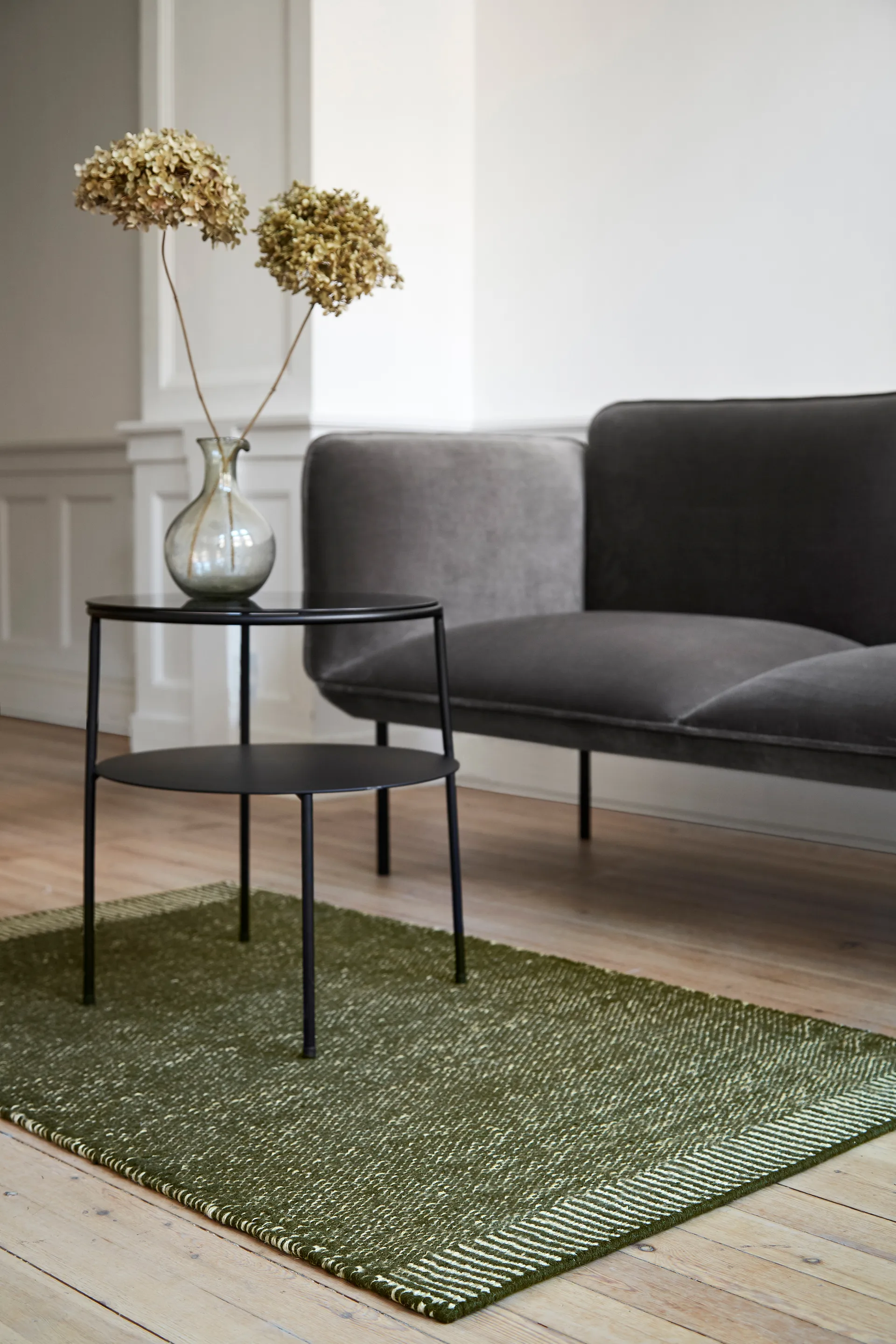 Tappeto Rombo verde muschio, 90x140 cm Woud