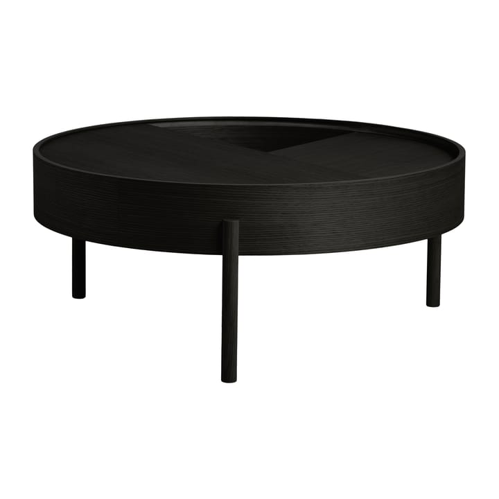 Tavolino Arc Ø 89 cm - Frassino tinto nero - Woud