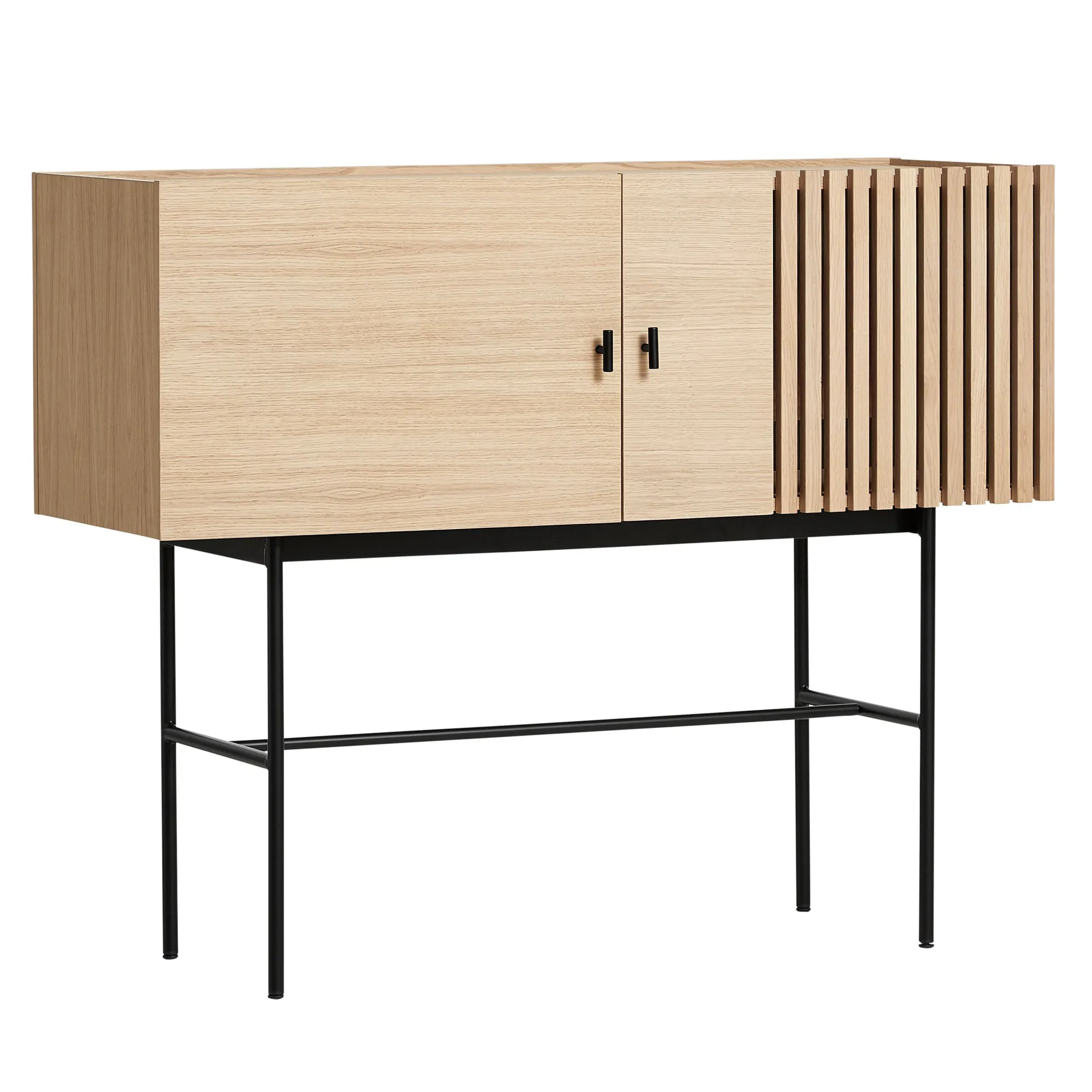 Tavolino Array 120 cm, rovere tinto bianco Woud