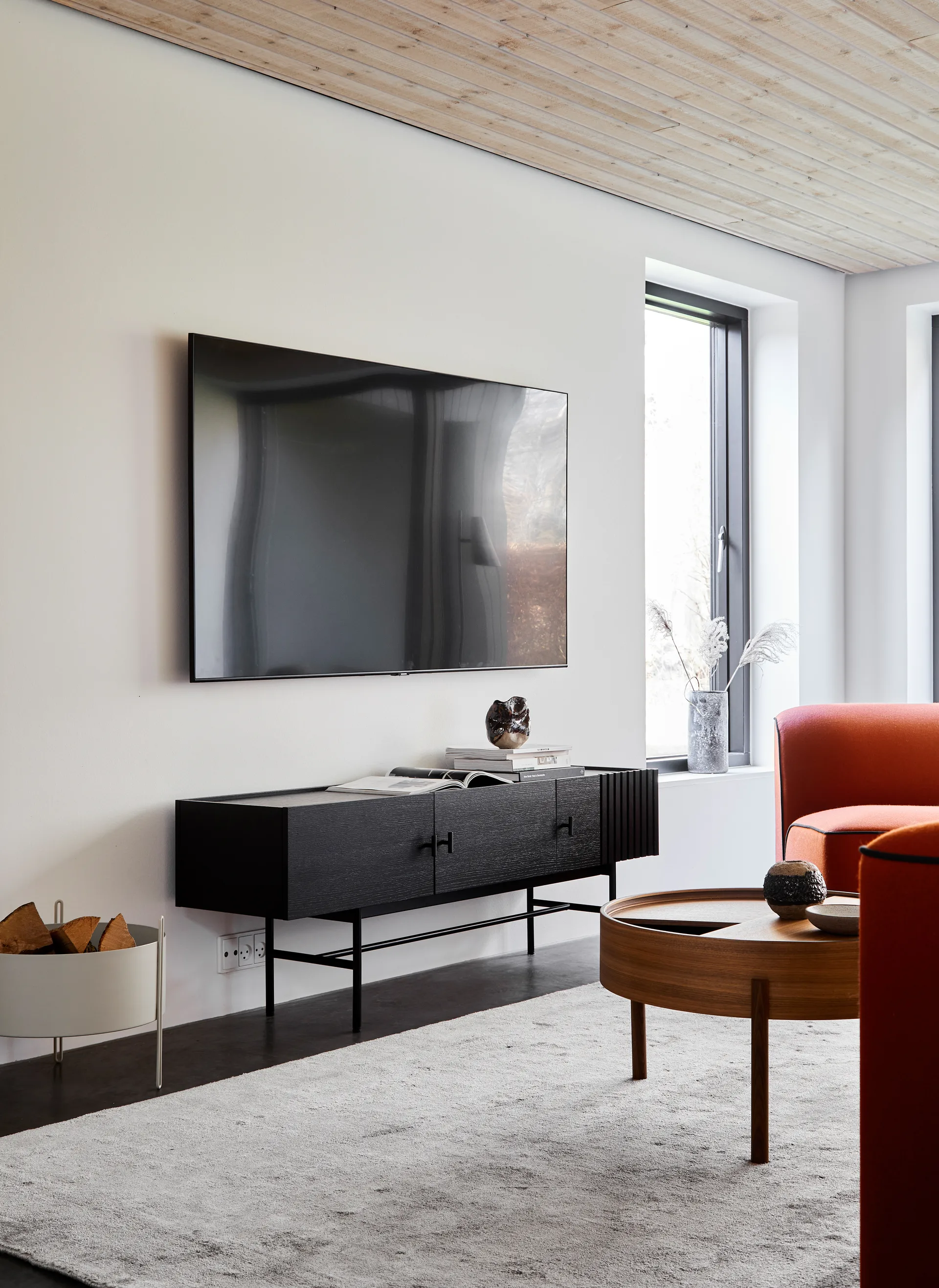 Tavolino Array 180 cm, Rovere tinto nero Woud