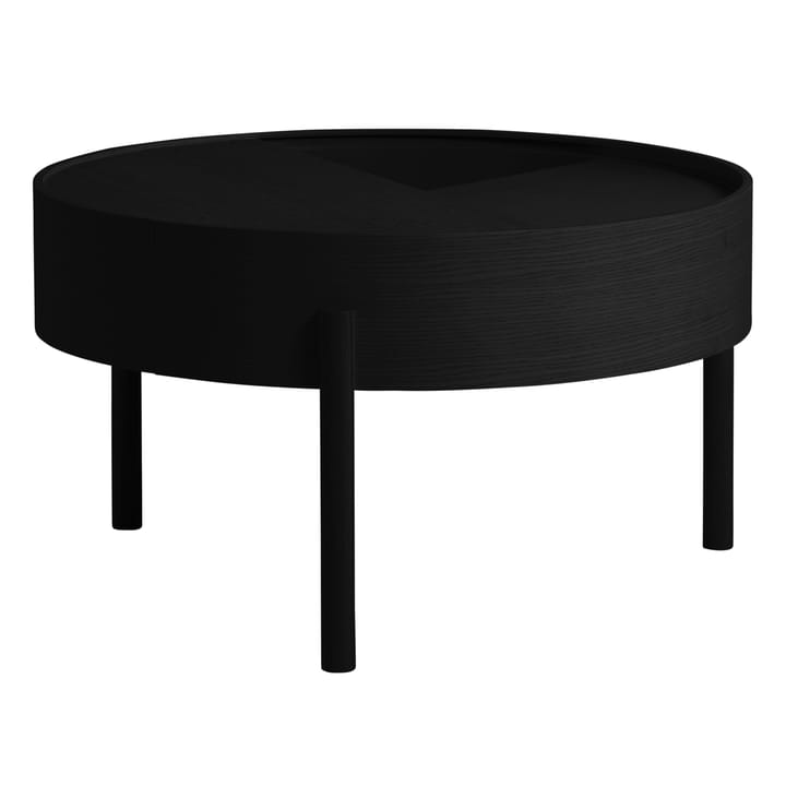 Tavolino da caffè Arc Ø 66 cm - Nero-frassino - Woud