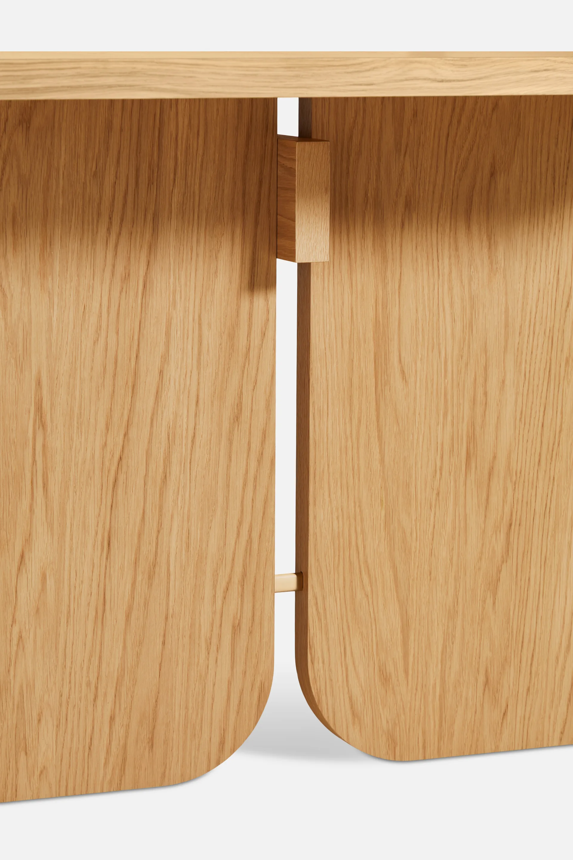 Tavolo da pranzo Kimono 240x90 cm, Rovere laccato pigmentato bianco Woud