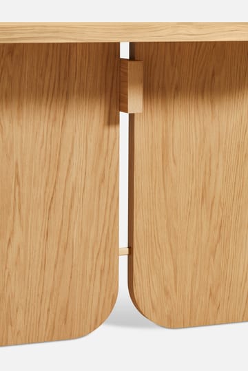 Tavolo da pranzo Kimono 240x90 cm - Rovere laccato pigmentato bianco - Woud