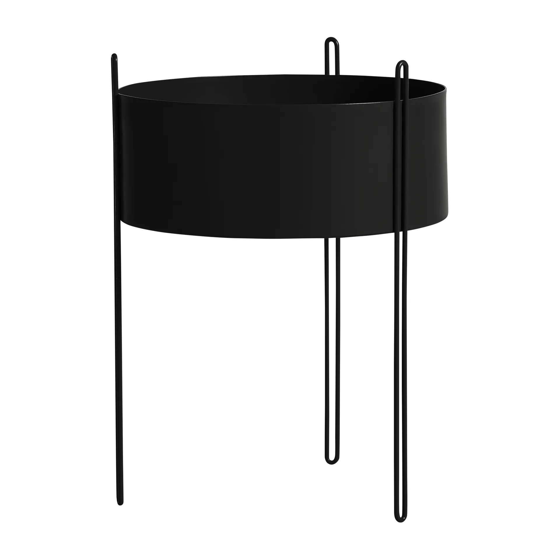 Vaso da fiori Pidestall grande, Nero Woud