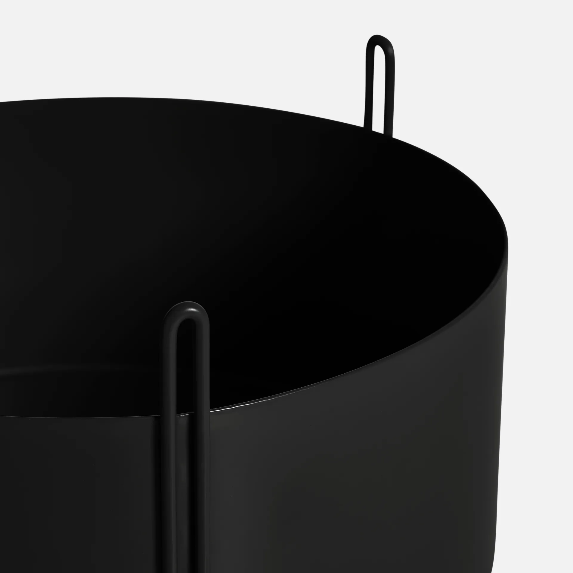 Vaso da fiori Pidestall grande, Nero Woud