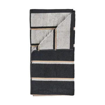 Asciugamano sauna - Black-soft grey-camel, 50x100 cm - Zone Denmark