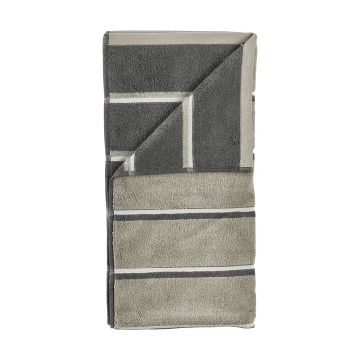 Asciugamano sauna - Eucalyptus-olive green-soft grey, 70x140 cm - Zone Denmark