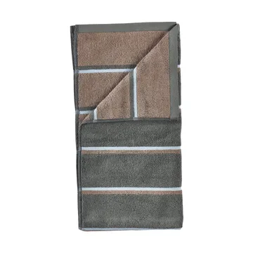 Asciugamano sauna - Olive green-taupe-blue fog, 70x140 cm - Zone Denmark