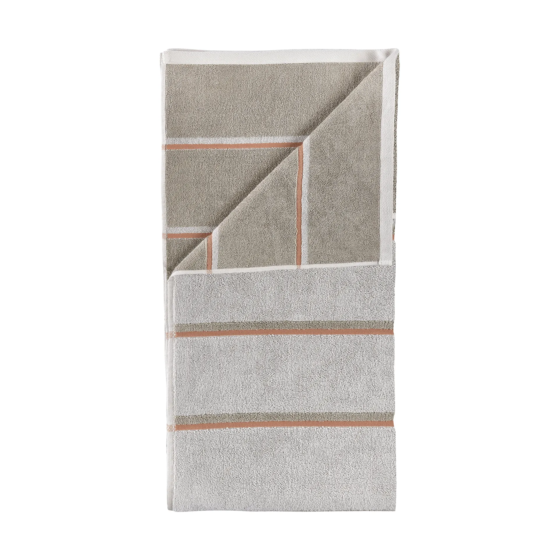 Asciugamano sauna, Soft grey-eucalyptus-terracotta, 70x140 cm Zone Denmark