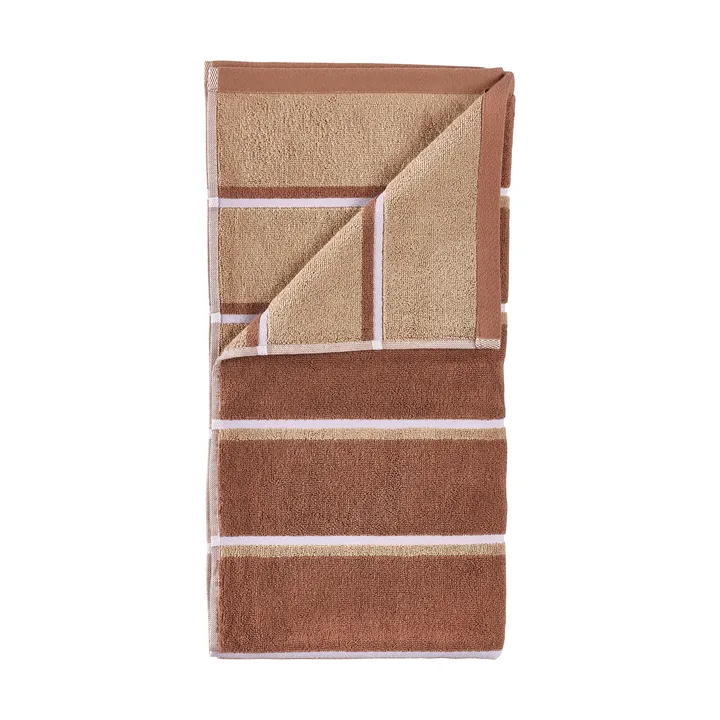 Asciugamano sauna - Terracotta-camel-lupine, 50x100 cm - Zone Denmark
