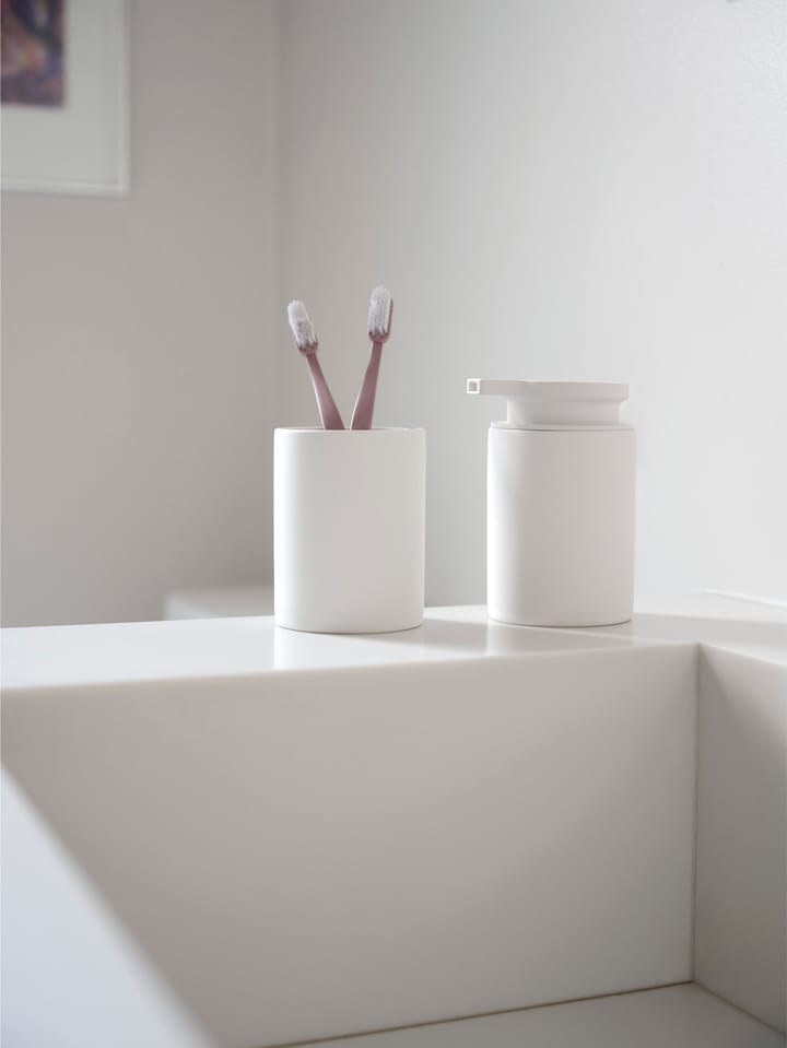 Bicchiere per spazzolino Karma, Bianco Zone Denmark