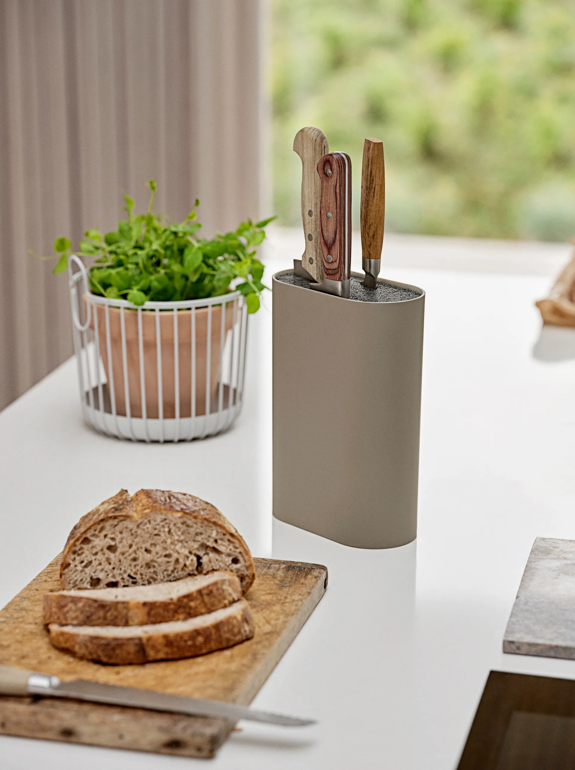 Blocco portacoltelli Singles da 24 cm, Taupe Zone Denmark