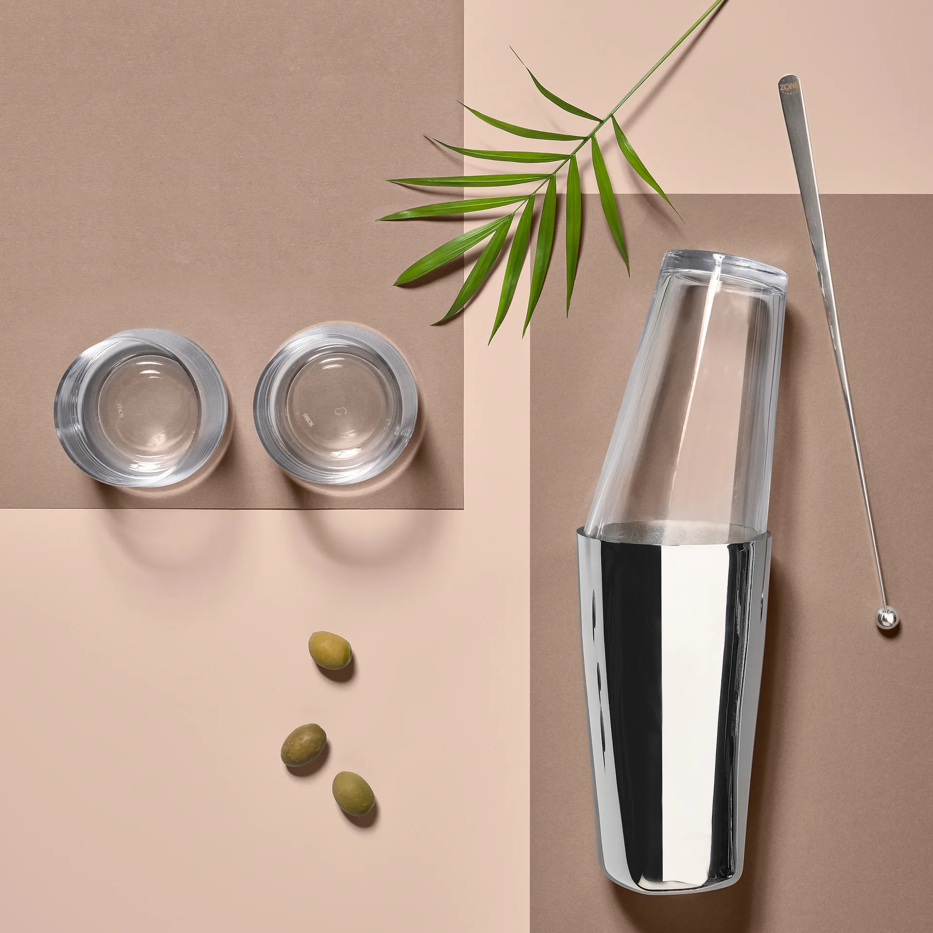 Boston Shaker Rocks, acciaio lucidato Zone Denmark