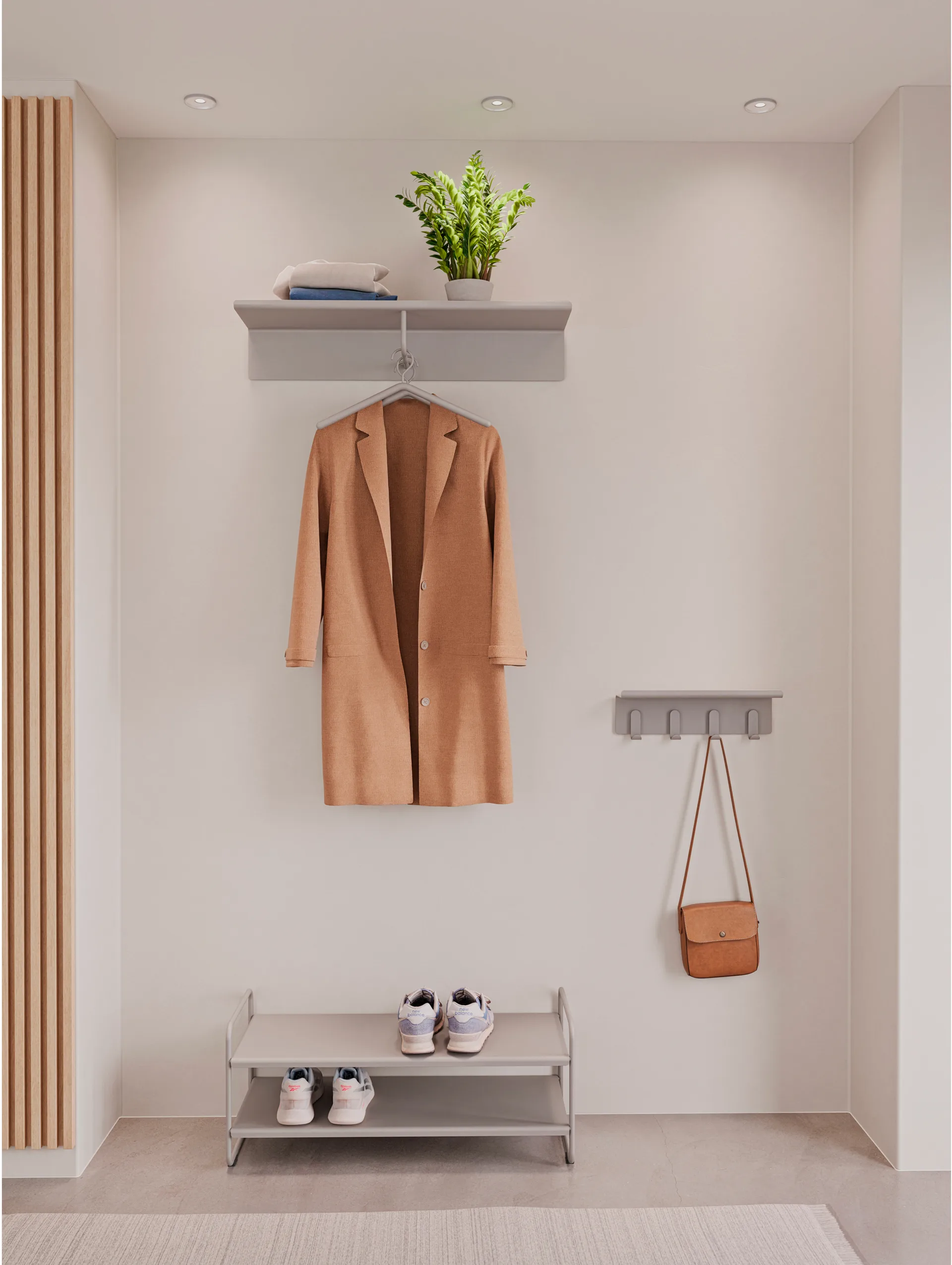 Cappelliera A-Coat rack, Grigio morbido Zone Denmark