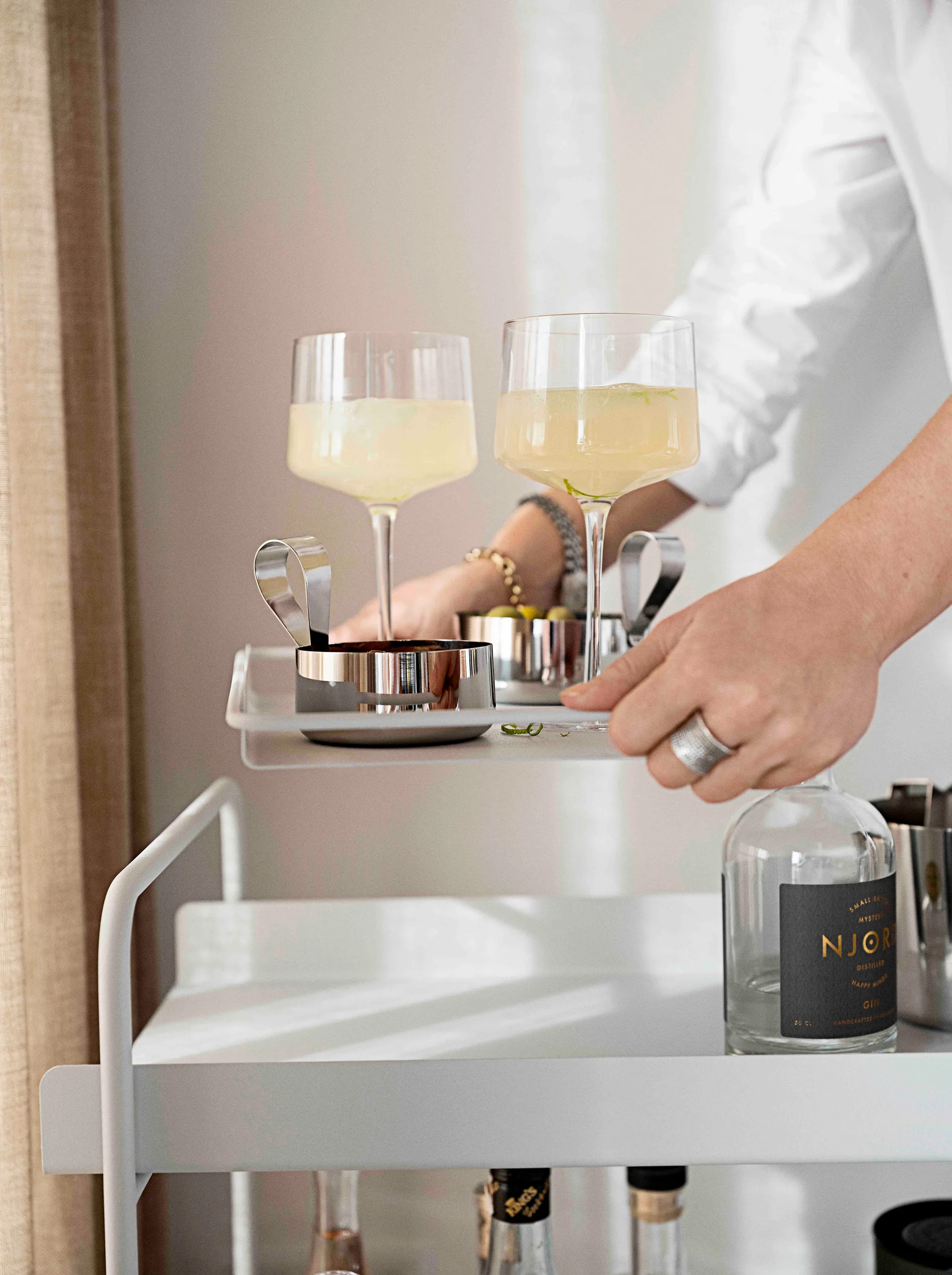 Carrello A-Cocktail, Grigio chiaro Zone Denmark